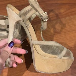 ALDO Nude Platform Heels